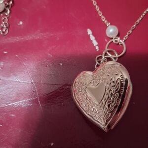 Elegant Rose Gold Heart Pendant Necklace